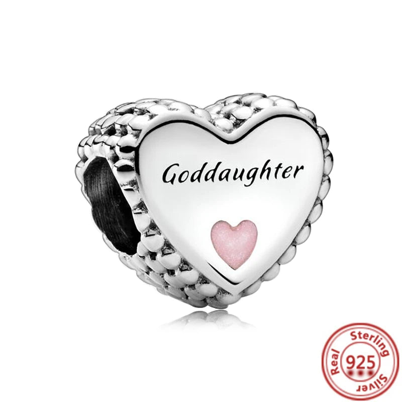 Heart Beads Fit Original Pandora Charms Bracelet