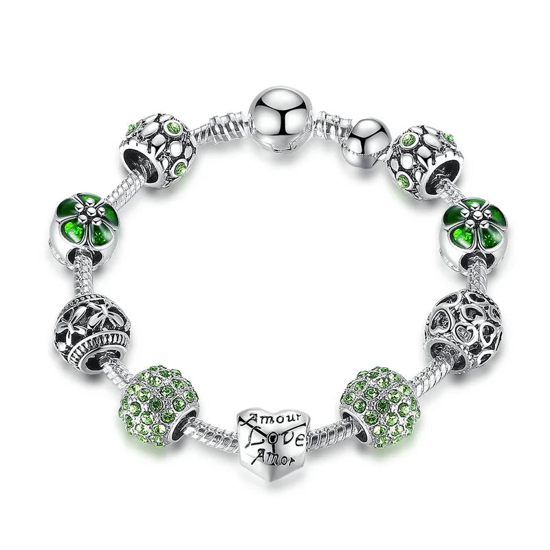 Silver Plated Charm Bracelet